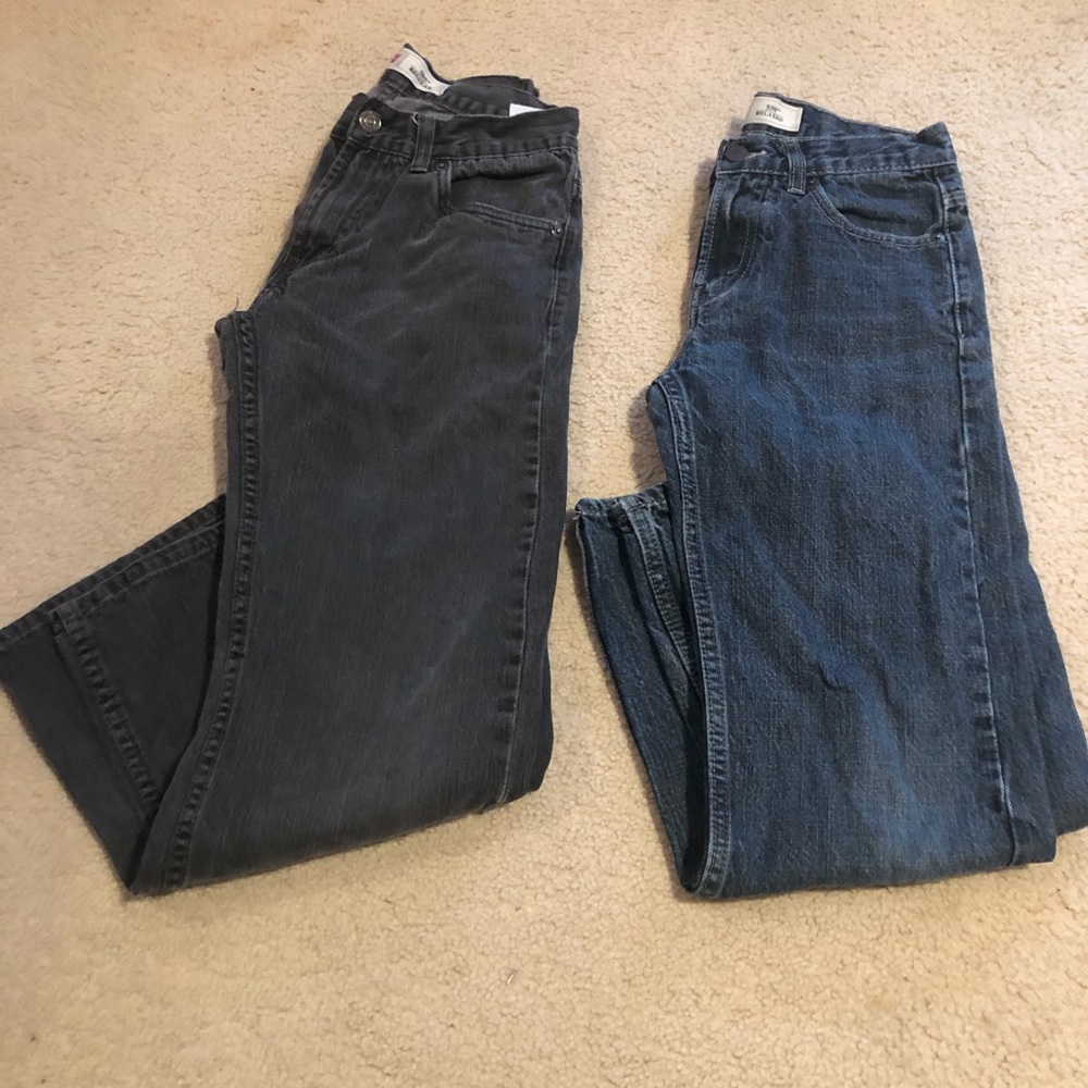 set of 2 boys size 14 levi’s regular fit jeans